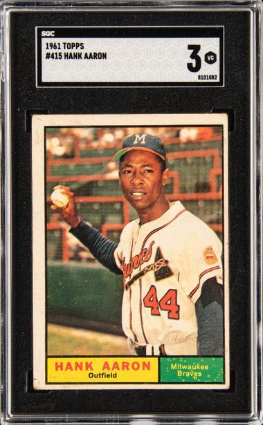  1974 Topps # 1 New All-Time Home Run King Hank Aaron