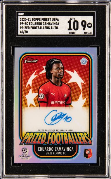 2020-21 Topps Finest Uefa Prized Footballers Autograph Pf-Ec