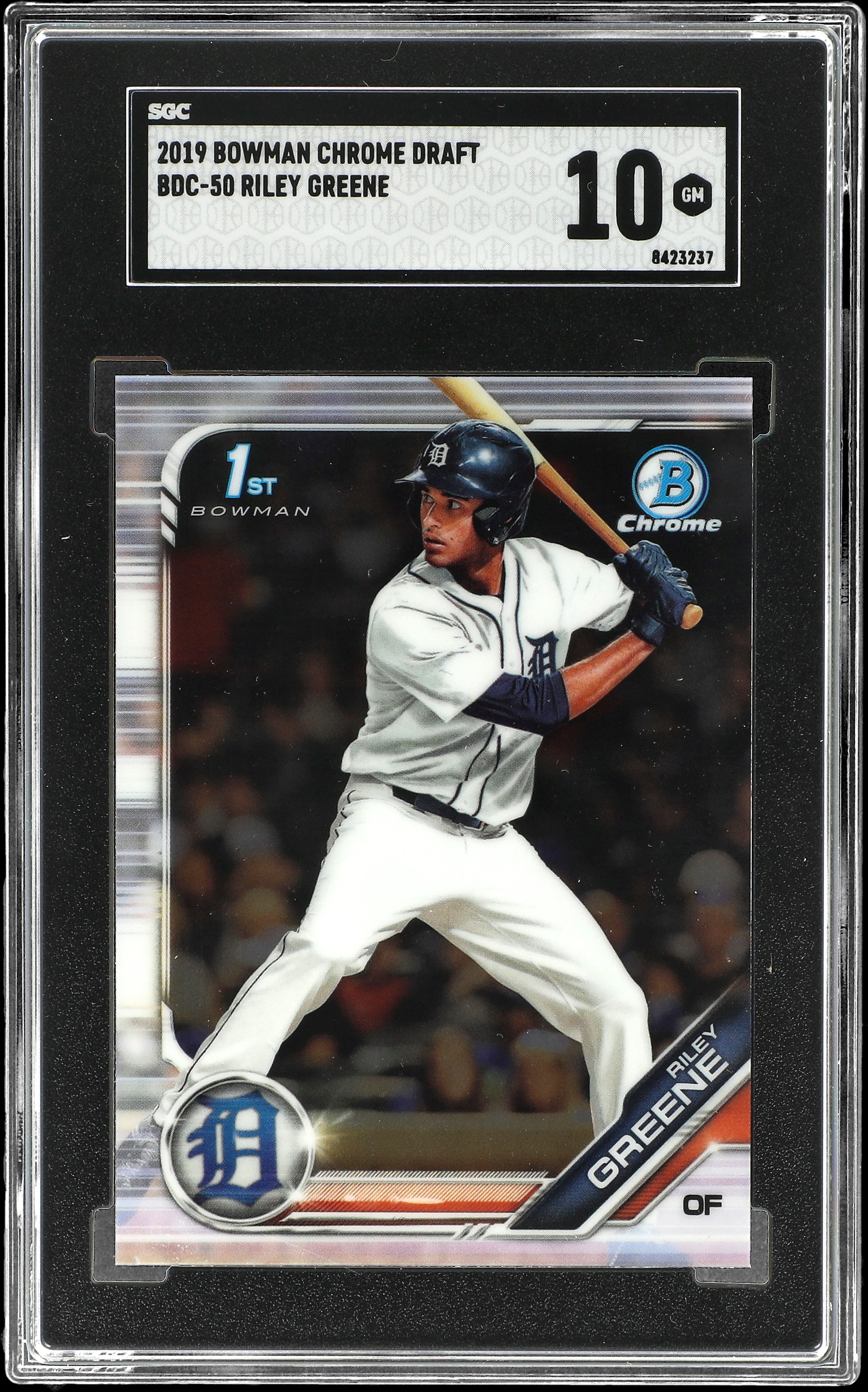 Riley Greene 2019 Bowman Draft #BDC-50 Chrome (1st) Price Guide 