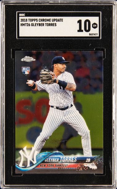 Gleyber Torres 2018 Topps Chrome Update Pink Refractor #HMT9 Price