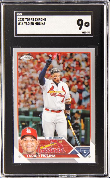 At Auction: 2023 Topps Chrome Yadier Molina Refractor