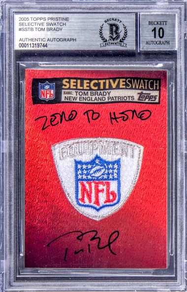 TOM BRADY 2005 PRO BOWL GAME-ISSUED JERSEY MYSTERY PATCH SWATCH