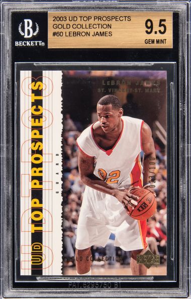 2003-04 Topps Chrome Refractor #111 LeBron James Rookie Card - BGS