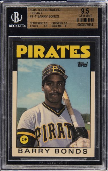 1986 Topps Traded #11t Barry Bonds Rookie Baseball Card Psa 8 Nm