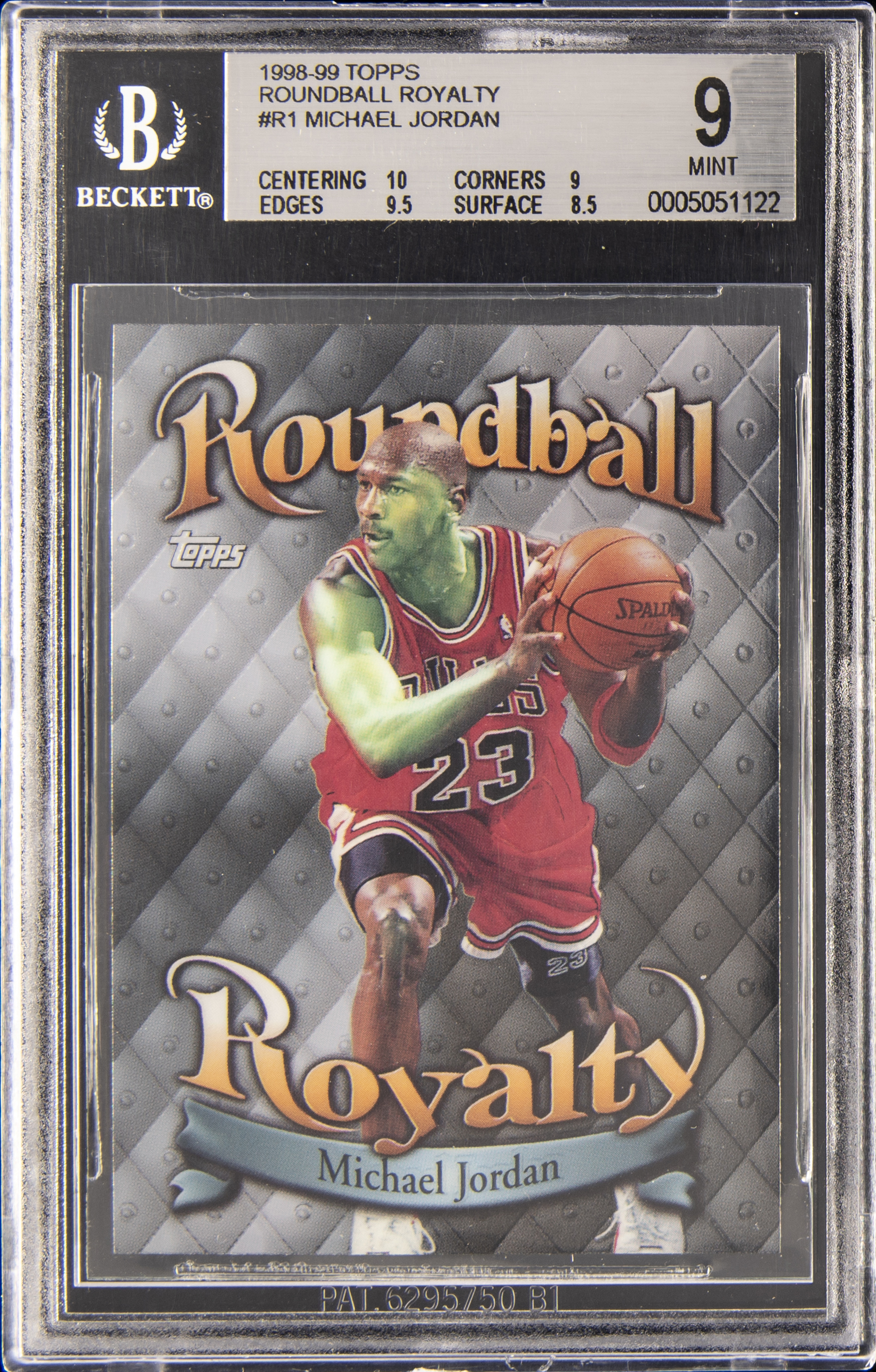 1998-99 Topps Roundball Royalty #R1 Michael Jordan – BGS MINT 9