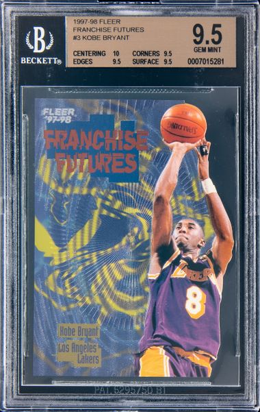 1997-98 Fleer Franchise Futures #3 Kobe Bryant – BGS GEM MINT 9.5