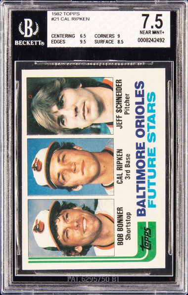  1982 Topps Baseball #21 Cal Ripken Jr. Rookie Card