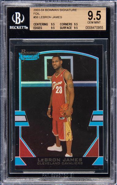 2003-04 Topps Chrome Refractor #111 LeBron James Rookie Card - BGS