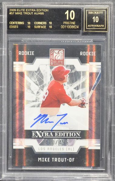 Mike Trout Bowman Sterling Autograph Rookie Card. Reprint Mint 