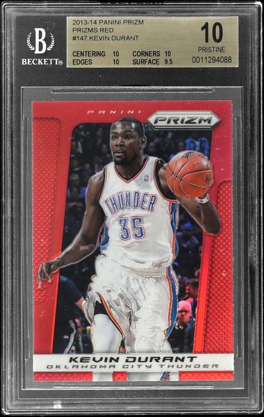 2013-14 Panini Prizm - Prizms Red #147 Kevin Durant – BGS Prestine