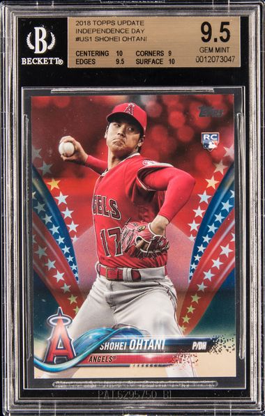 Sold at Auction: 2018 Topps Update #US1 Shohei Ohtani Pitching In