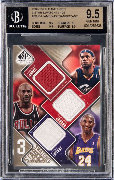 2009-10 Upper Deck SP Game Used 3 Star Swatches 125 #3S-JBJ LeBron 