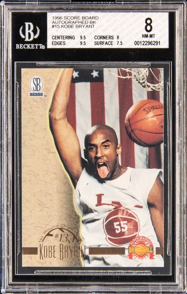 Kobe bryant autographed basketball 2024 card