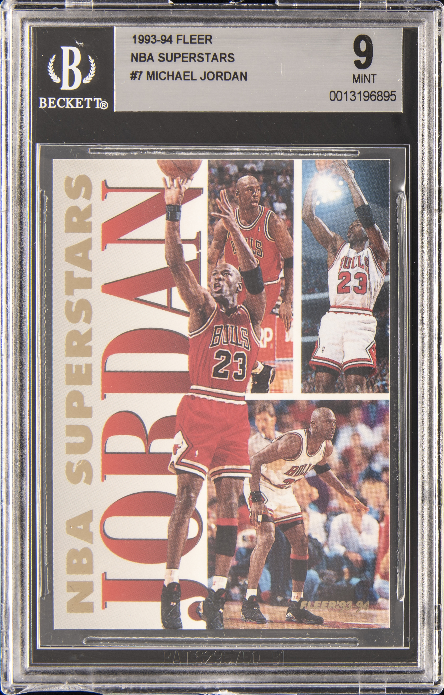 1993-94 Fleer NBA Superstars #7 Michael Jordan - BGS MINT 9