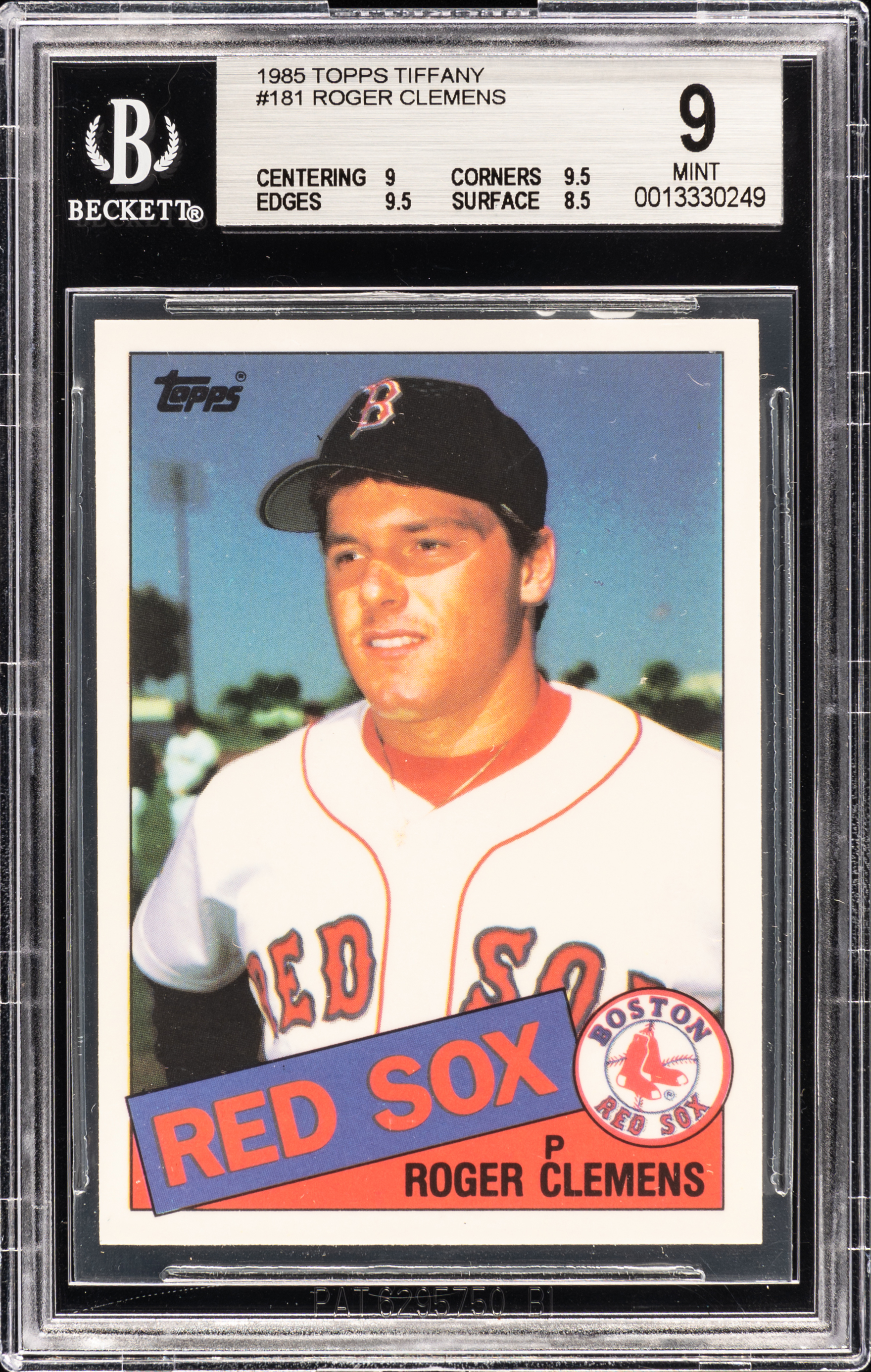 1985 Topps Tiffany 181 Roger Clemens – BGS MINT 9