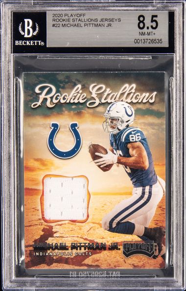 Michael Pittman Jr Playoff Rookie Stallions Jersey RC Indianapolis Colts  Rookie