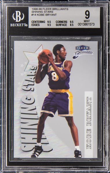 1998-99 Fleer Brilliants Shining Stars #14 Kobe Bryant – BGS MINT