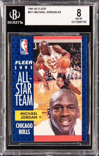 1991 Fleer #211 Michael Jordan BGS 8 on Goldin Marketplace