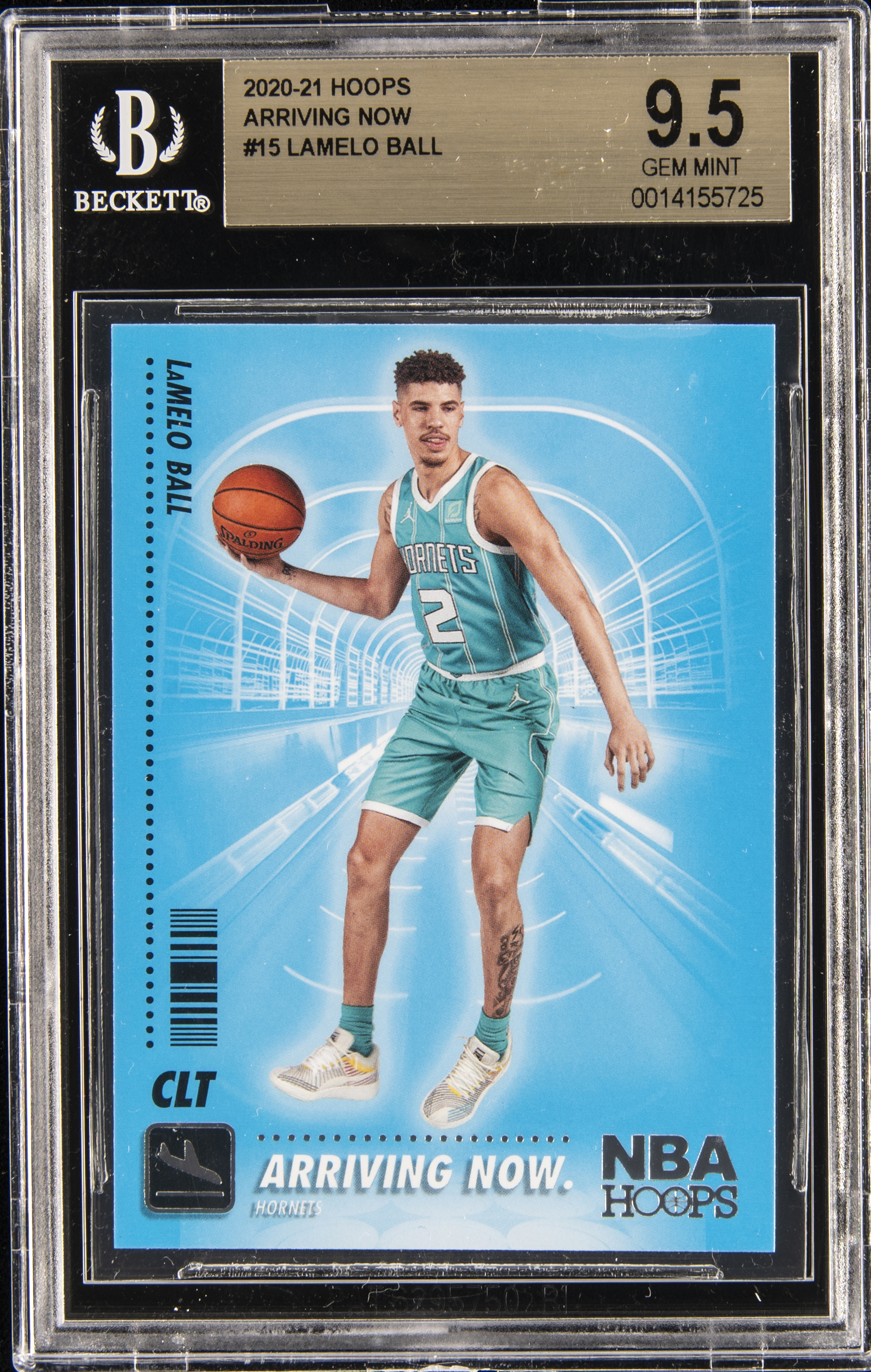 2020-21 Panini Hoops Arriving Now #15 LaMelo Ball Rookie Card – BGS GEM MINT 9.5