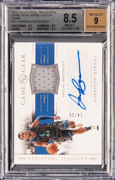 2018-19 Panini National Treasures Game Gear Jersey Autographs #GG