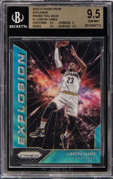 2012-13 Panini Prizm Gold Prizm #1 LeBron James (#08/10) - BGS GEM MINT 9.5  on Goldin Auctions