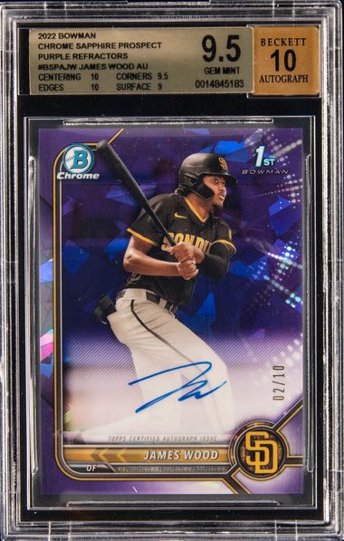 Pavin Smith 2017 Bowman Chrome 1st Purple Refractor Auto /250