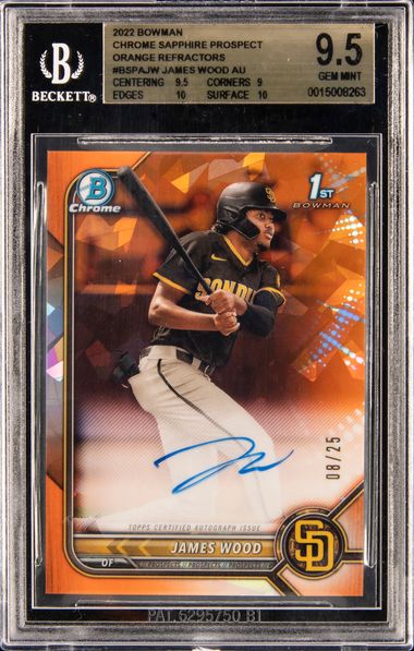 2014 Bowman Chrome Prospect Autographs Orange Refractor #BCAP-MB Mookie  Betts Signed Rookie Card (#10/25) - BGS GEM MINT 9.5, Beckett 10 on Goldin  Auctions