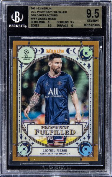2021-22 Topps Merlin UEFA Champions League Prophecy Fulfilled Gold