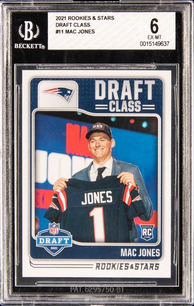 2021 Panini Rookies & Stars Mac Jones JERSEY Relic ROOKIE Card