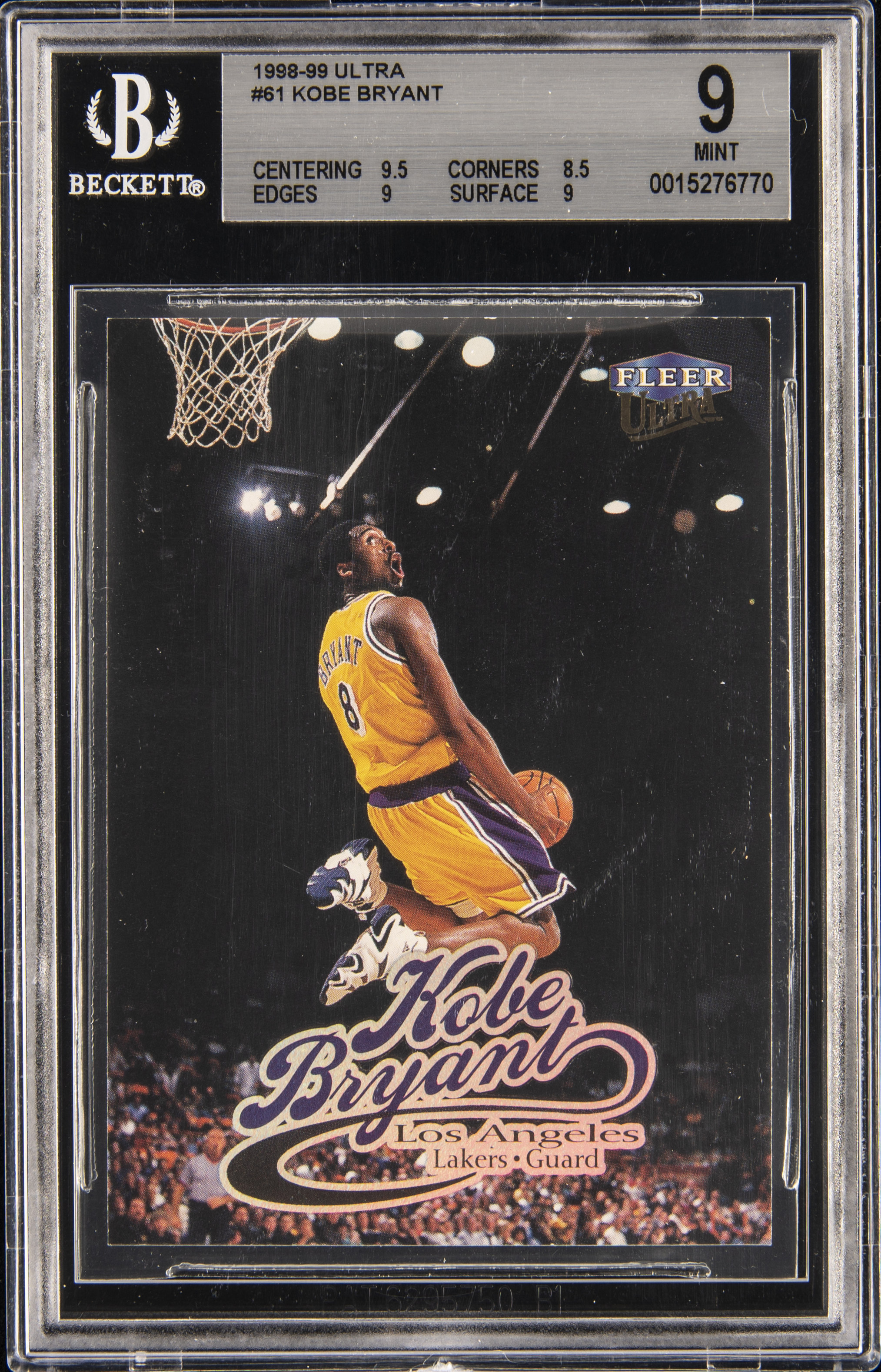 1998-99 Fleer Ultra #61 Kobe Bryant – BGS MINT 9
