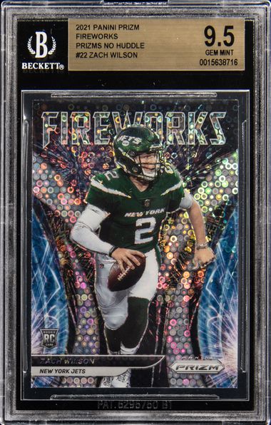 Zach Wilson 2021 Rookie Card 2021 NFL Panini Mosaic Mint 