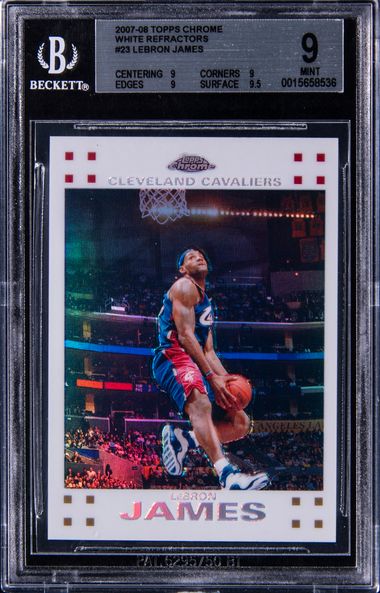 2008 Topps sold 1958 Variation #23 LeBron James SGC 9.5 Lakers Cavaliers