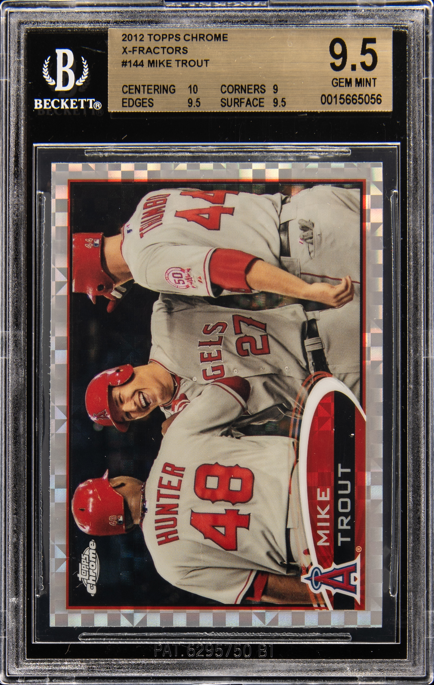 2012 Topps Chrome Xfractor #144 Mike Trout – BGS GEM MINT 9.5
