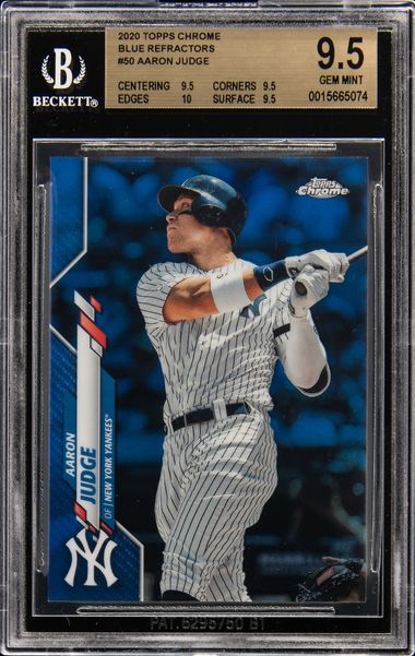 Aaron Judge 2020 TOPPS CHROME REFRACTOR #50 NEW YORK YANKEES!