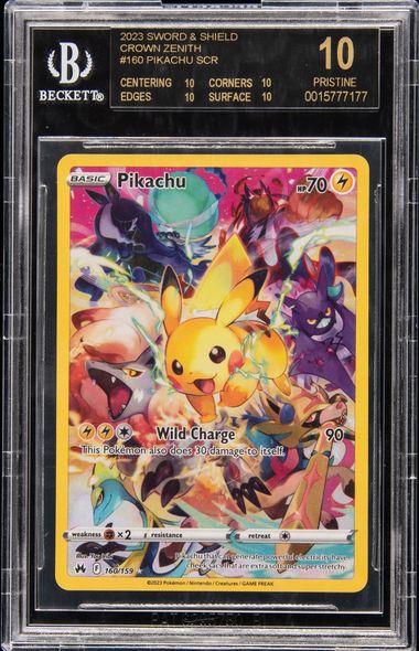 Pokemon - Pikachu 160/159 - Crown Zenith - Secret Rare Card