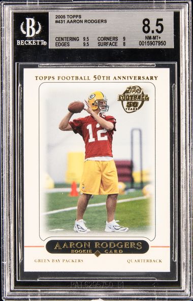 Lot Detail - 2005 SP Authentic Gold #252 Aaron Rodgers Signed Game