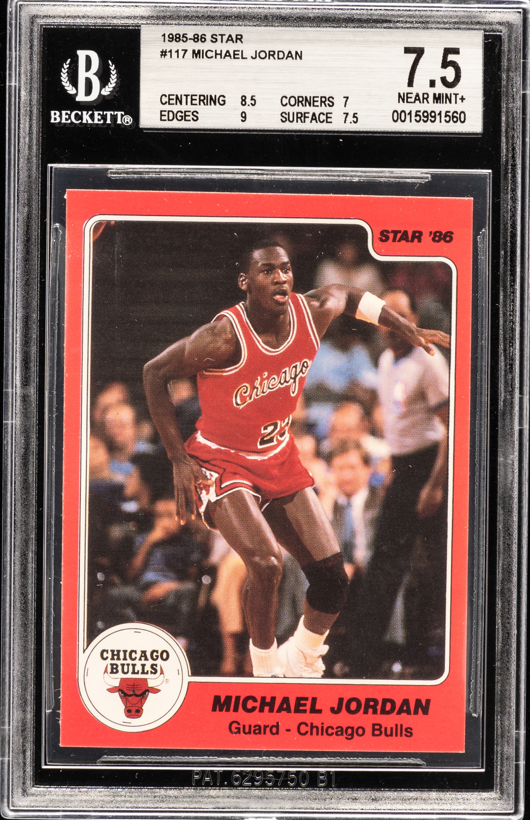 1985-86 Star #117 Michael Jordan - BGS NM+ 7.5