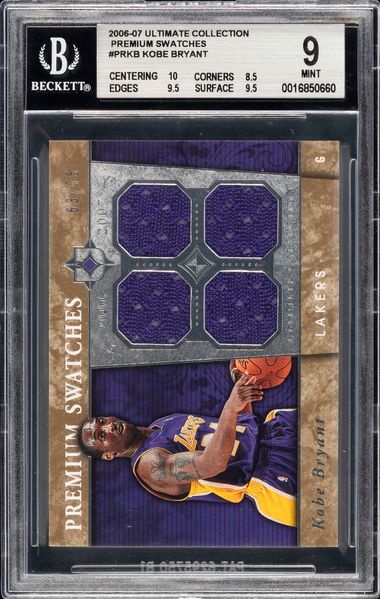 2006-07 UD Kobe Bryant Trilogy shops Beckett Graded Mint 9