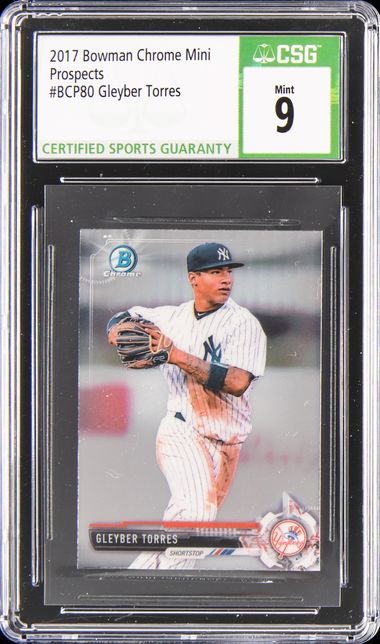 Gleyber Torres 2017 Bowman Chrome Rookie Card