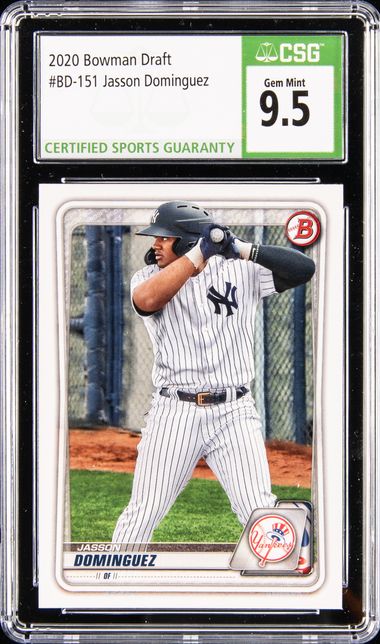 2022 Bowman Chrome Sapphire Edition Prospects Aqua Bcp244 Jasson Dominguez  Rookie Card – PSA GEM MT 10 on Goldin Auctions