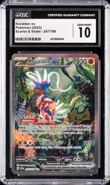 2023 Pokémon Scarlet & Violet 247 Koraidon Ex – CGC GEM MT