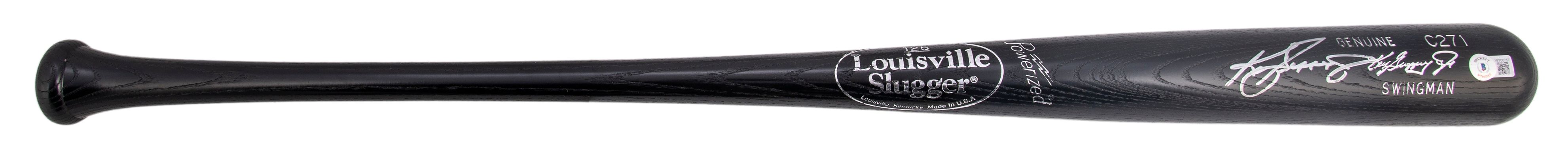 Ken Griffey Jr. Autographed Black Louisville Slugger Game Model