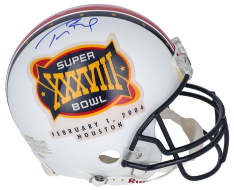 2002 Tom Brady Signed & Inscribed New England Patriots Helmet