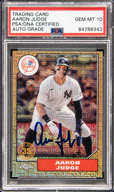 Aaron Judge Certified Autograph Baseball Card