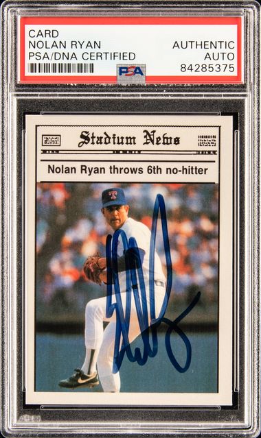 Nolan Ryan Autographed Baseball Authentic PSA/DNA