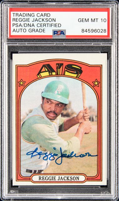 Sold at Auction: 1977 Topps Reggie Jackson Psa 8