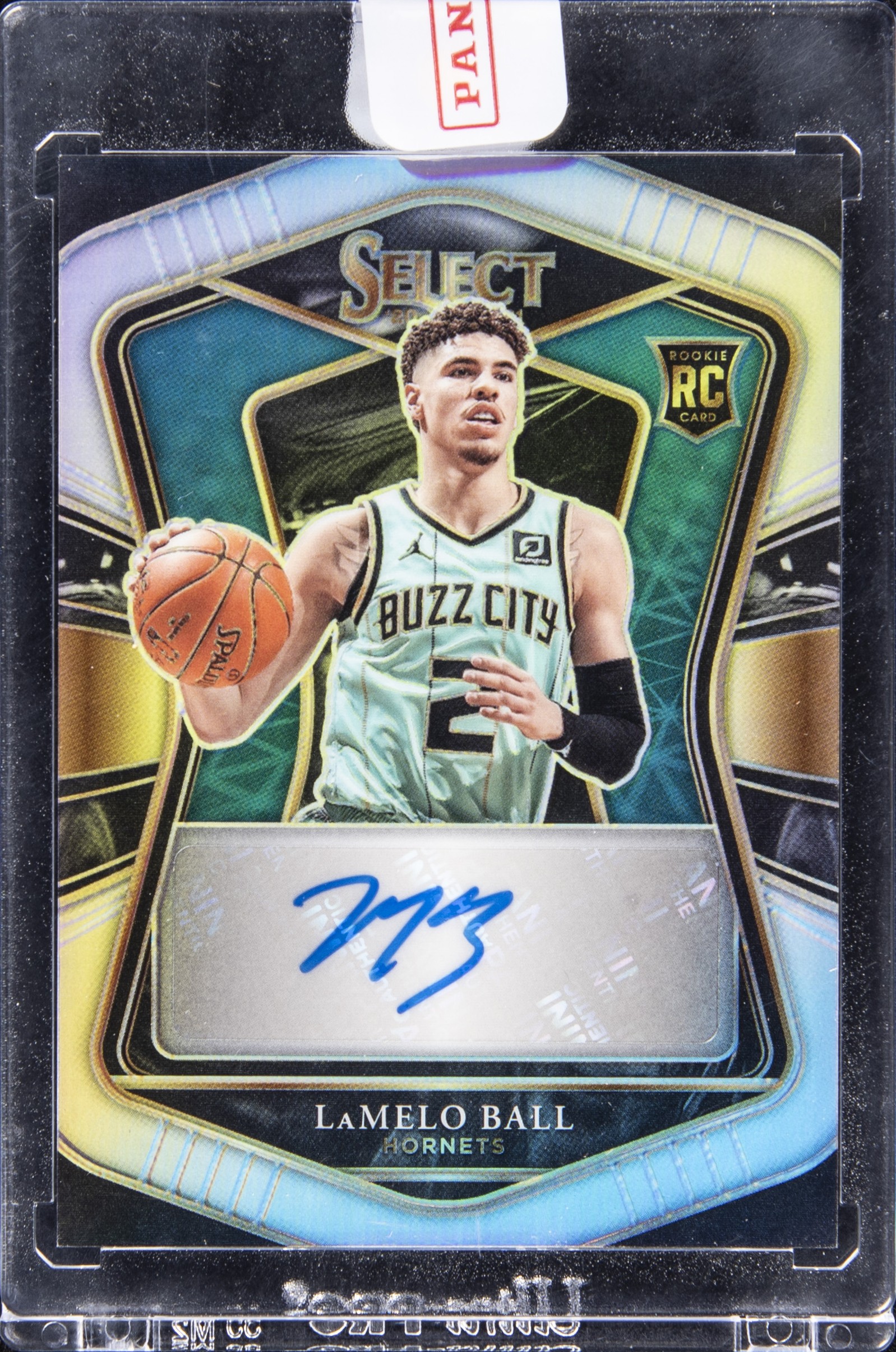 2020-21 Panini Select Rookie Signatures #Rs-Bal Lamelo Ball Signed Rookie Card (#194/249) - Panini Encased