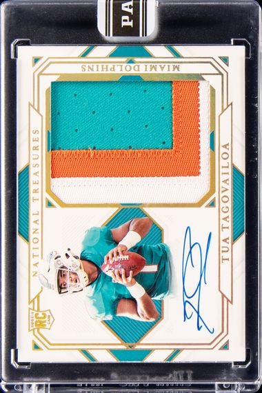 Tua Tagovailoa Miami Dolphins Autographed 2020 Panini Black