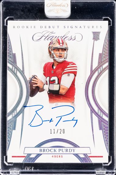 2022 Panini Flawless Rookie Debut Signatures #RDS-BP Brock Purdy 