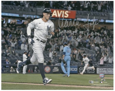 July 22-24, 2022 Aaron Judge Multi-Game-Used, Photo-Matched, Signed,  Inscribed New York Yankees Road Jersey – 3 HRs from Record-Breaking 62-HR  Season – SIA, MLB and Fanatics on Goldin Auctions